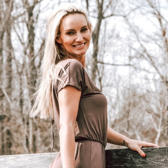 NEW Brown Cropped Length Jumpsuit - Picture 5 of 12